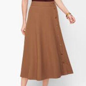 Talbots SZ 6 Camel Midi Skirt